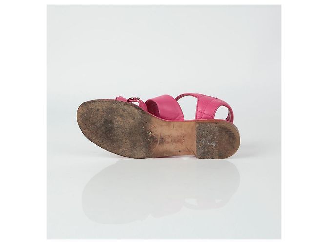 Chanel Ketten-Sandalette Größe Pink - Ansicht 8