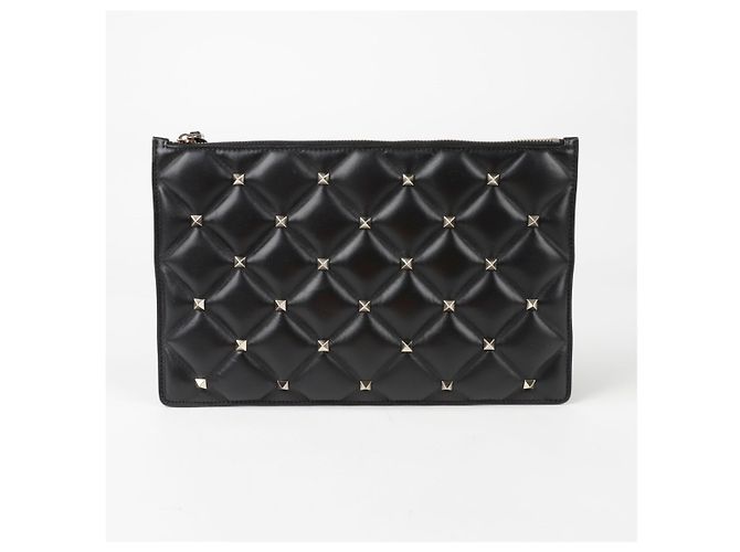 Valentino Garavani Clutch Candy con borchie Nero - vista 3