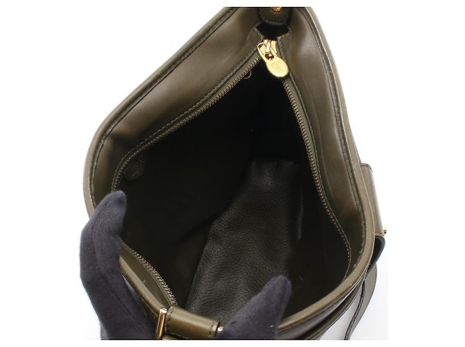 Céline Borsa a tracolla in pelle CELINE Verde - vista 3