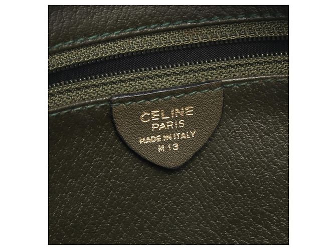 Céline Borsa a tracolla in pelle CELINE Verde - vista 4