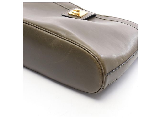 Céline Borsa a tracolla in pelle CELINE Verde - vista 8