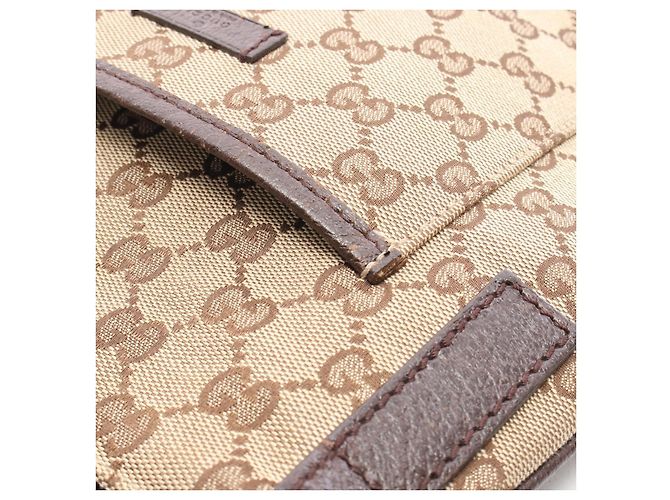 Borsa a tracolla Gucci GG Canvas Marrone Beige - vista 7