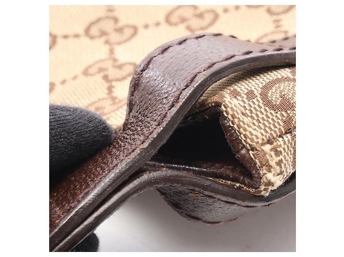Borsa a tracolla Gucci GG Canvas Marrone Beige - vista 9