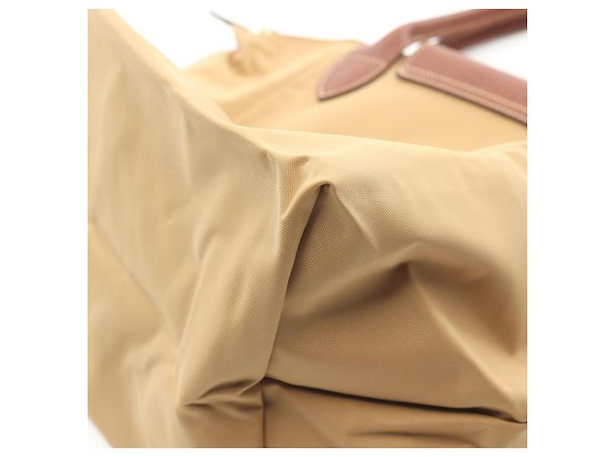 Borsa Tote Longchamp LE PLIAGE ORIGINAL M Canvas Leather Marrone Beige - vista 5