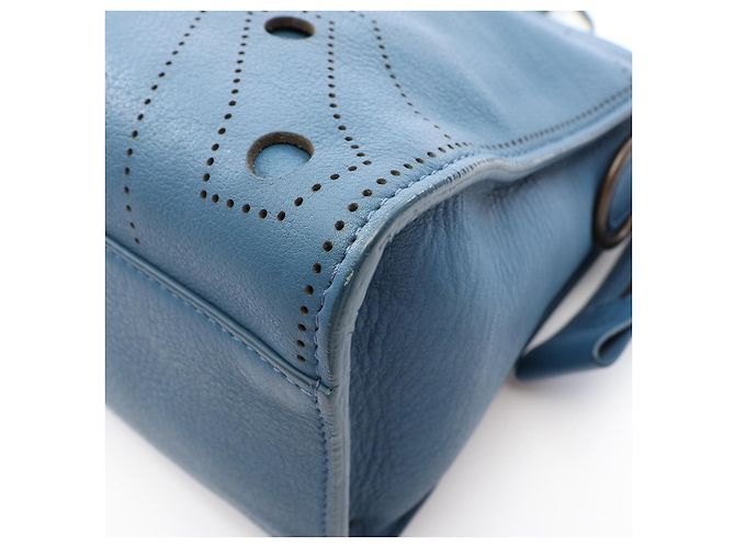 Borsa 2way Balenciaga Blackout City S Blu - vista 5
