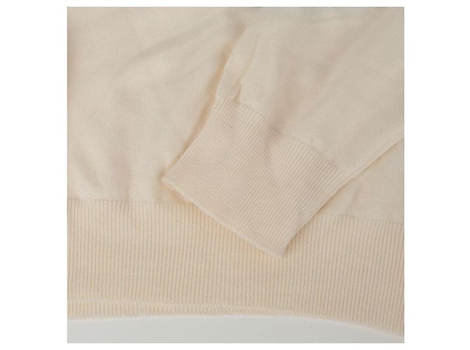 Louis Vuitton Tussle Intarsia Strickpullover Größe XXL Weiß - Ansicht 6
