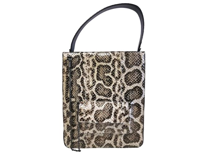 Bottega Veneta Python Tote Bag Braun - Ansicht 3
