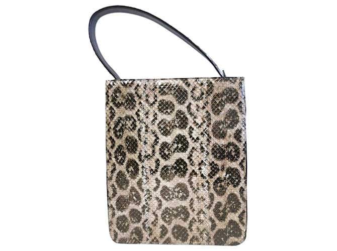 Bottega Veneta Python Tote Bag Braun - Ansicht 4