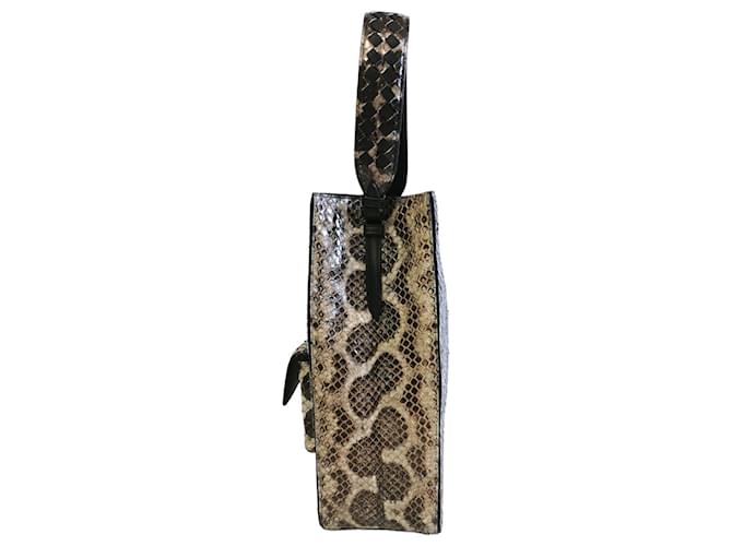 Bottega Veneta Python Tote Bag Braun - Ansicht 6