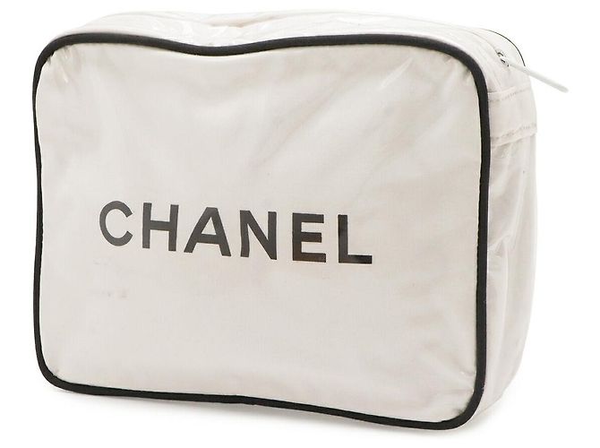 Pochette da Viaggio e Beauty Case Chanel Logo Bianco - vista 2