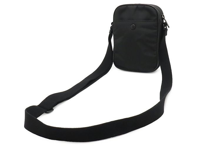 Mini borsa camera in nylon e pelle Yves Saint Laurent Nero - vista 2
