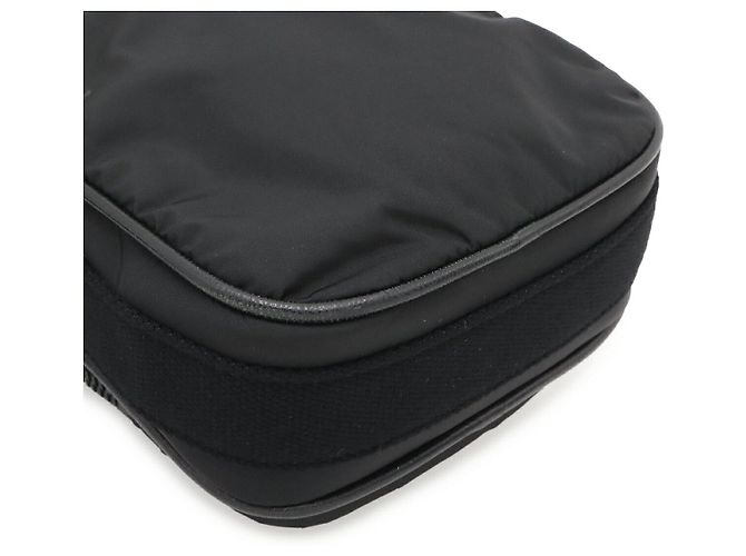 Mini borsa camera in nylon e pelle Yves Saint Laurent Nero - vista 3