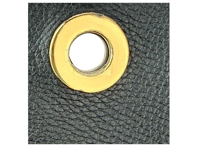 Borsa a tracolla Note in pelle di vitello granulata nera Burberry Nero - vista 7
