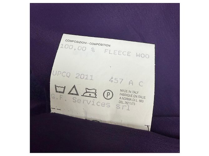 Vestido mini evasé sin mangas en lana violeta Alexander Mcqueen Púrpura - vista 5