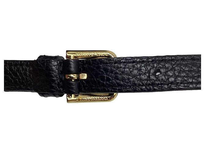 Borsa a tracolla Dolce & Gabbana DG Family in pelle nera Nero - vista 10