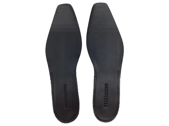 Salvatore Ferragamo Scarpe stringate Angiolo in pelle nera Ferragamo Nero - vista 12