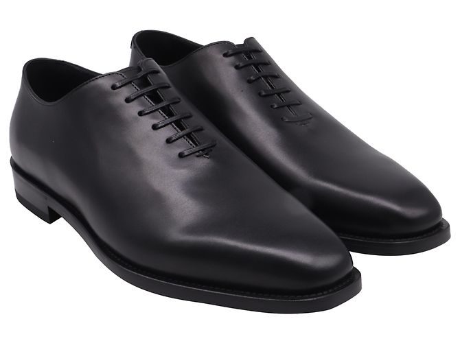Salvatore Ferragamo Scarpe stringate Angiolo in pelle nera Ferragamo Nero - vista 3