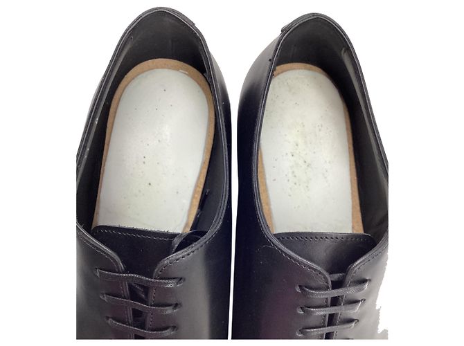 Salvatore Ferragamo Scarpe stringate Angiolo in pelle nera Ferragamo Nero - vista 9