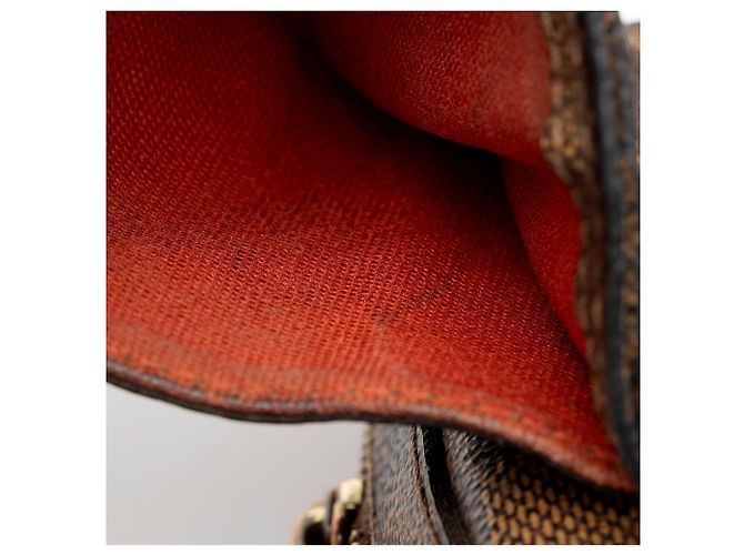 Louis Vuitton Vintage Damier Ebene Geronimos Sling Bag Marrone - vista 10