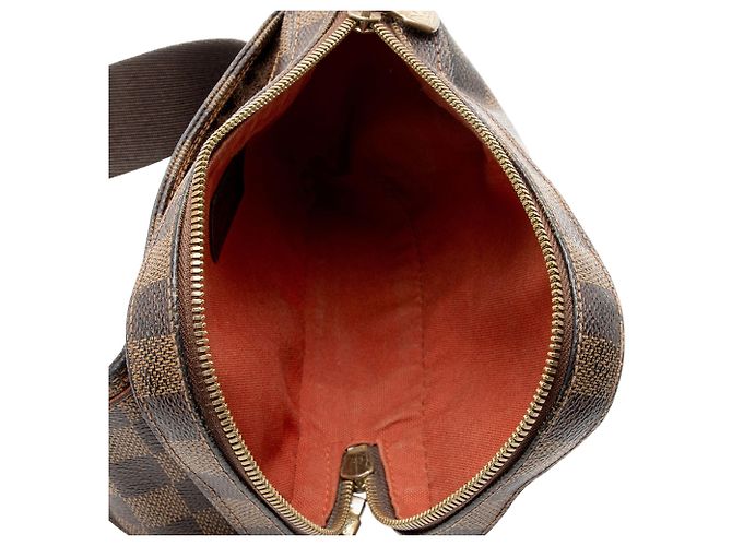Louis Vuitton Vintage Damier Ebene Geronimos Sling Bag Marrone - vista 7