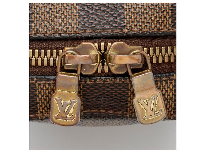 Louis Vuitton Vintage Damier Ebene Geronimos Sling Bag Marrone - vista 9