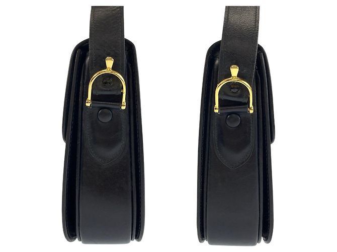 Céline Borsa a tracolla 2way in pelle CELINE Nero - vista 8