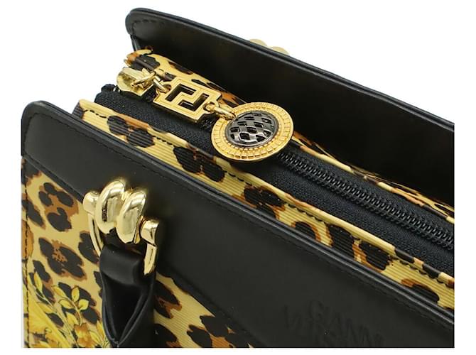 Borsa Versace Barocco Leopard 2WAY PVC Giallo - vista 7