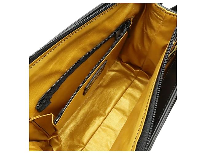 Borsa Versace Barocco Leopard 2WAY PVC Giallo - vista 8