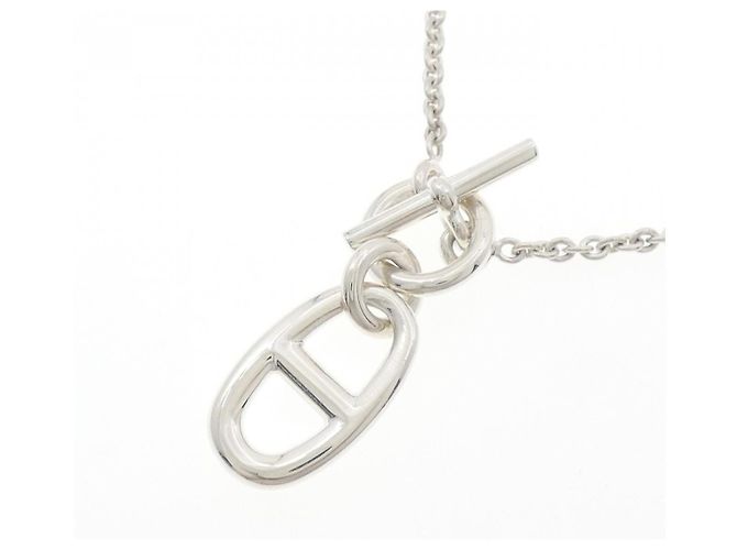 Hermès Collana Hermes Chaine dAncre 925 Silver Argento Metallico - vista 3