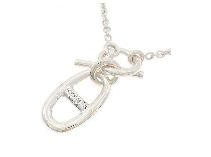 Hermès Collana Hermes Chaine dAncre 925 Silver Argento Metallico - vista 4