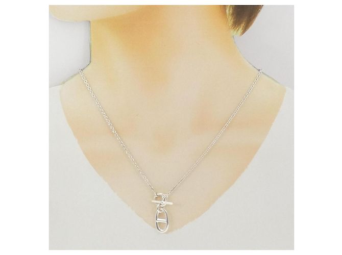 Hermès Collana Hermes Chaine dAncre 925 Silver Argento Metallico - vista 6