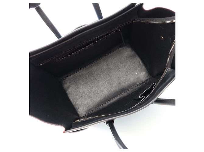 Céline Borsa a mano CELINE Luggage Mini Shopper in pelle Nero - vista 3
