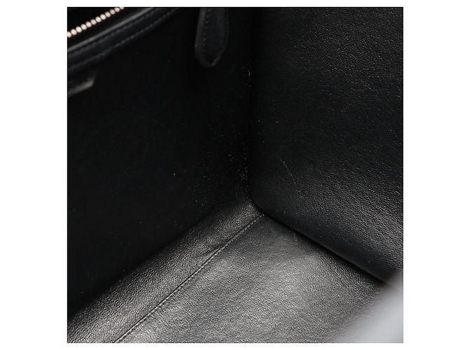 Céline Borsa a mano CELINE Luggage Mini Shopper in pelle Nero - vista 8