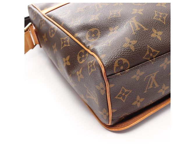 Borsa a Spalla Louis Vuitton Abbesses Monogram Marrone - vista 6