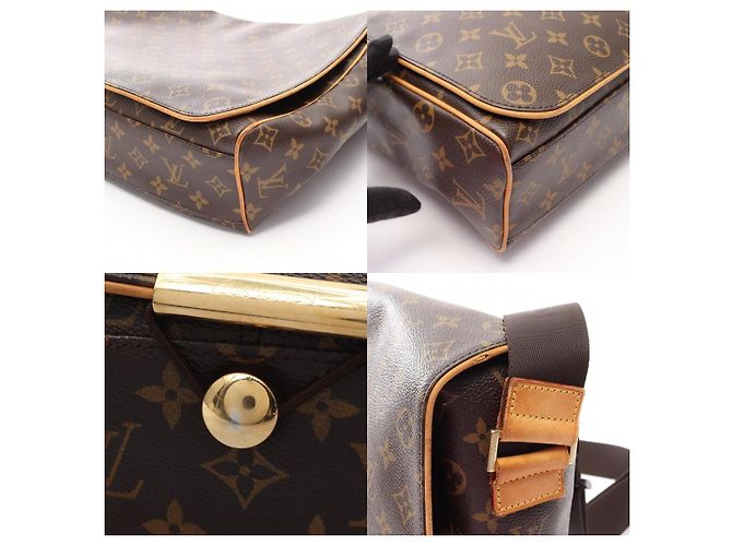 Borsa a Spalla Louis Vuitton Abbesses Monogram Marrone - vista 8