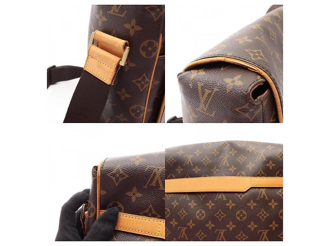 Borsa a Spalla Louis Vuitton Abbesses Monogram Marrone - vista 9