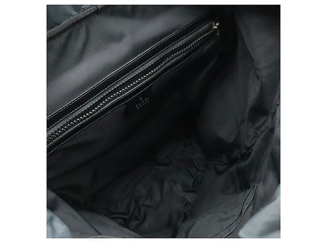Gucci Rucksack aus besticktem Nylon Schwarz - Ansicht 7