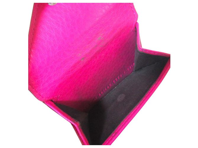 Cartera tríptico de piel Papier Balenciaga Rosa - vista 6