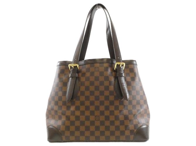 Borsa Louis Vuitton Hampstead Damier Marrone - vista 2