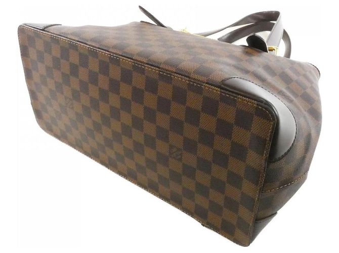 Borsa Louis Vuitton Hampstead Damier Marrone - vista 3