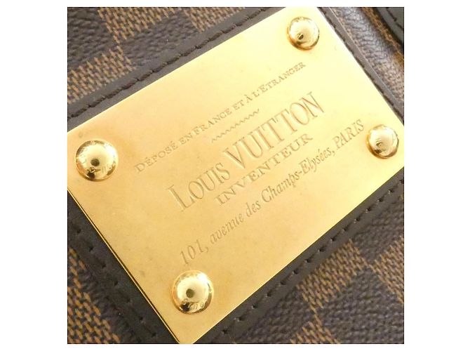 Borsa Louis Vuitton Hampstead Damier Marrone - vista 4