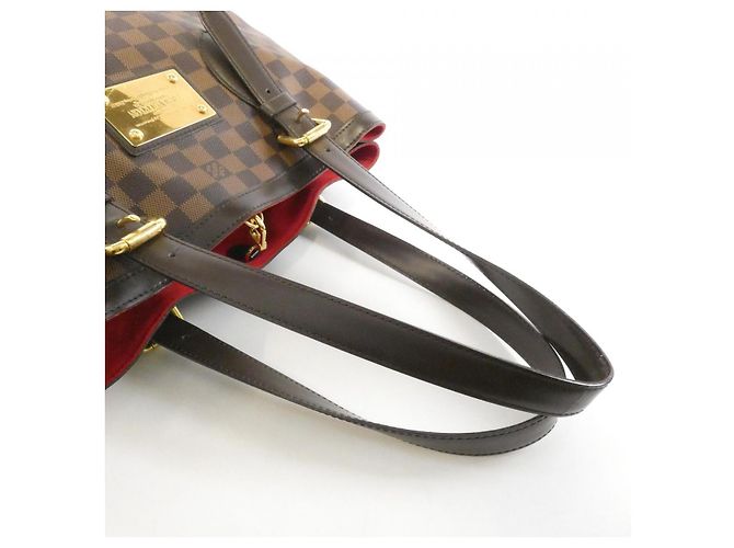 Borsa Louis Vuitton Hampstead Damier Marrone - vista 5