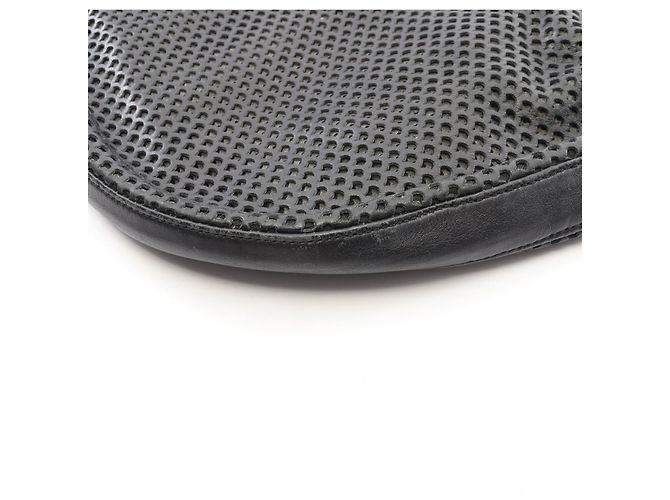 Christian Dior Borsa a tracolla Dior in mesh e pelle Nero - vista 10