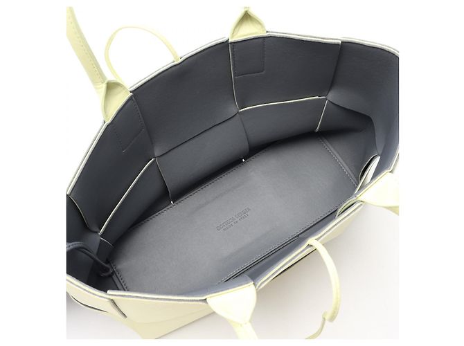 Arco Leder Tote Bag Bottega Veneta Gelb - Ansicht 3