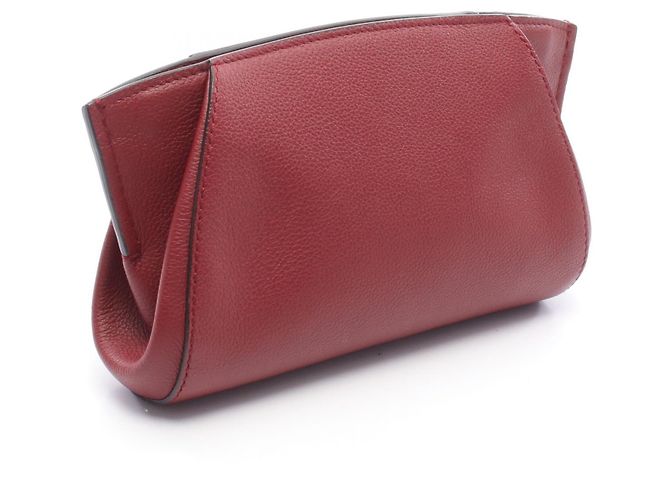 Clutch in pelle C de Cartier Marrone - vista 2