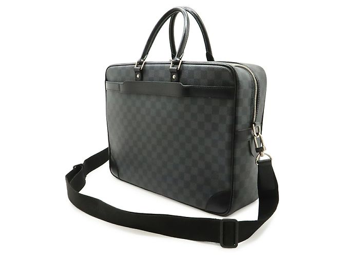 Portadocumenti Louis Vuitton Voyage Damier Graphite Nero - vista 2