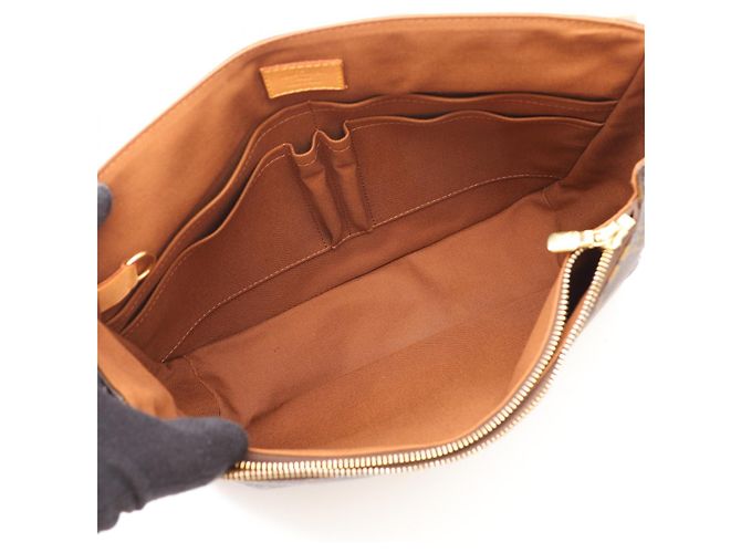 Borsa a Spalla Louis Vuitton Messenger Bobour MM Monogram Marrone - vista 3