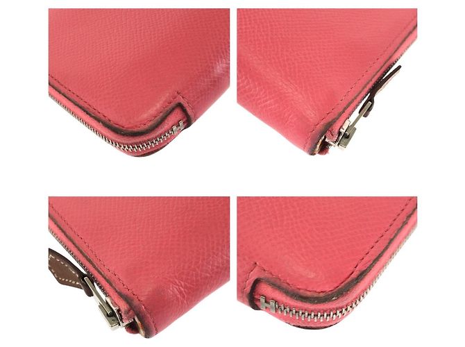 Hermès Hermes Azap Long Silk'in Pink Epsom Portemonnaie - Ansicht 3