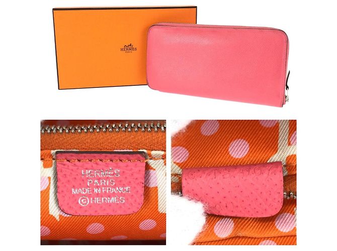 Hermès Hermes Azap Long Silk'in Pink Epsom Portemonnaie - Ansicht 5