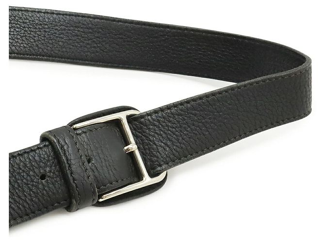 Hermès Borsa a tracolla Hermes Steve Buzas 35 in pelle nera Nero - vista 5